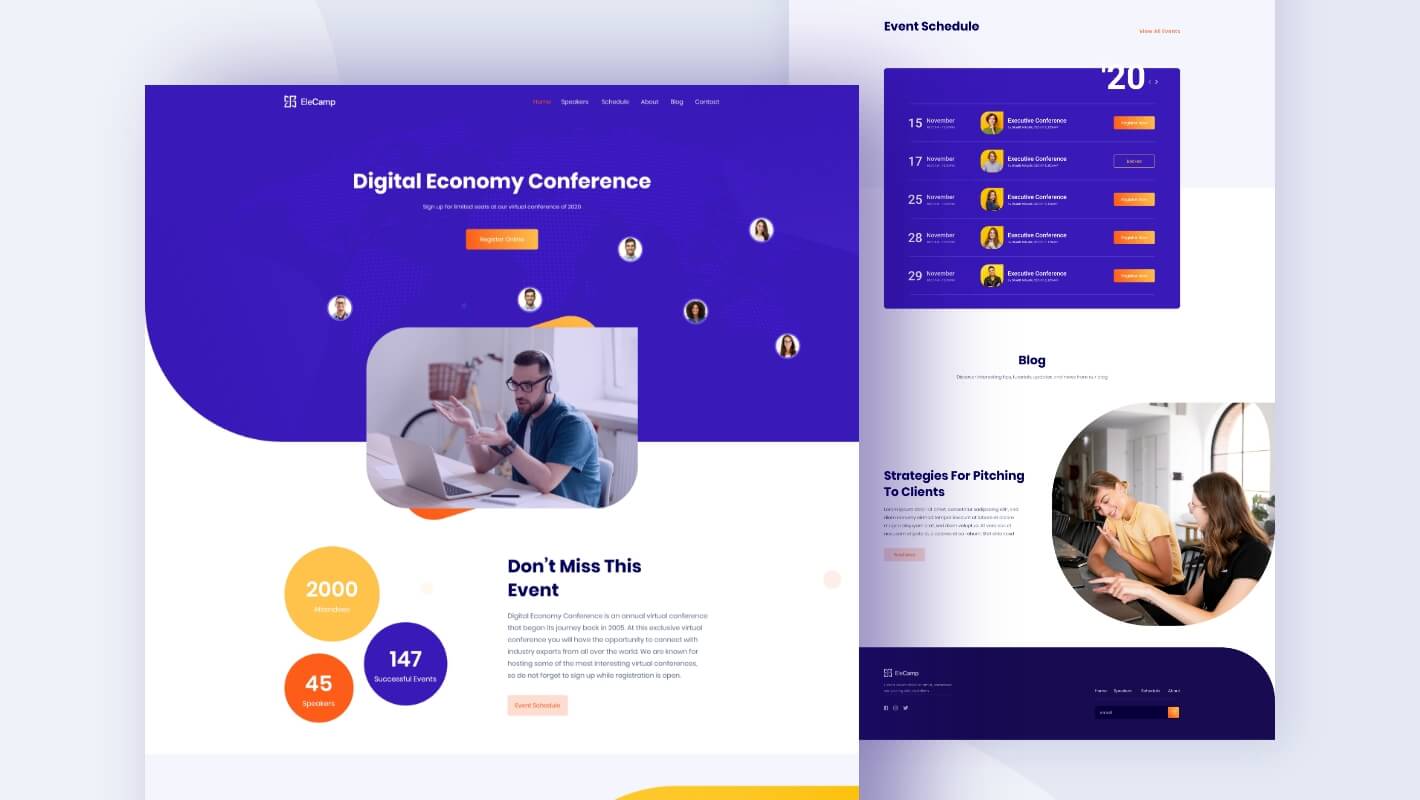 داشتن وب سایت برای همایش